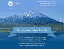Tablet Screenshot of bendfuneralhome.net